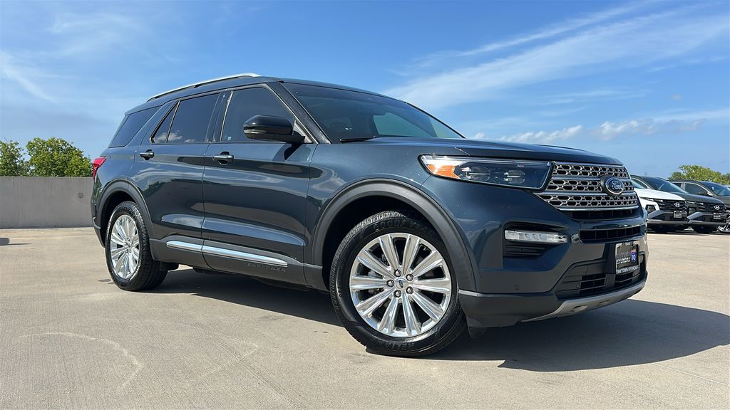 2022 Ford Explorer Limited Blue at DeMontrond Auto Country