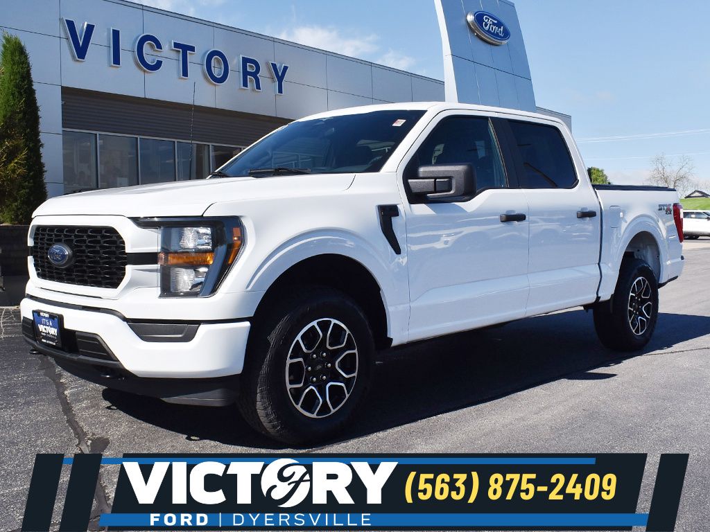 Oxford White 2023 Ford F-150 XL SuperCrew 4WD Pickup Truck Four-Wheel Drive Automatic