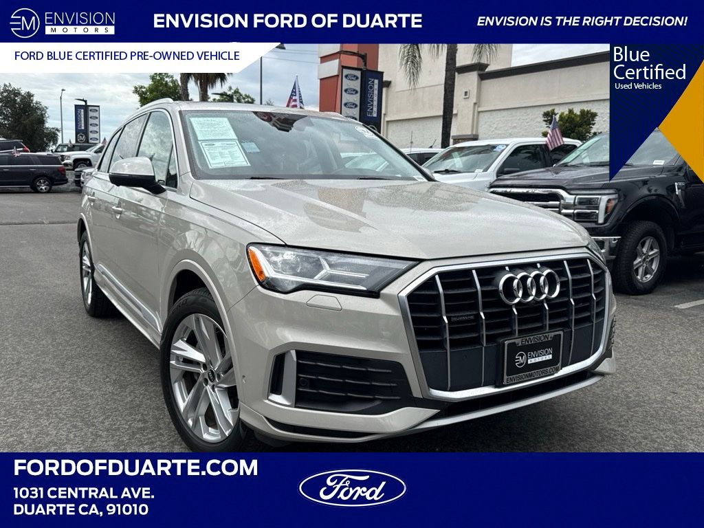 Brown (Vicuna Beige Metallic) 2021 Audi Q7 SUV / Crossover All-Wheel Drive 8-Speed Automatic