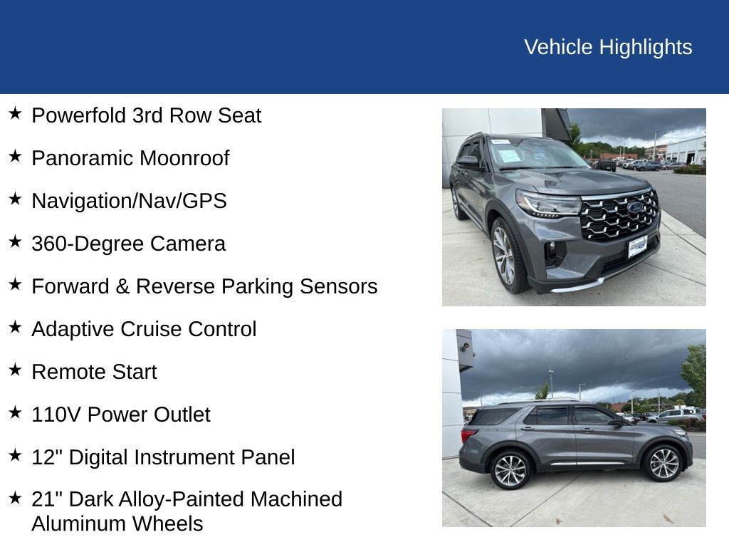 2025 Ford Explorer Platinum