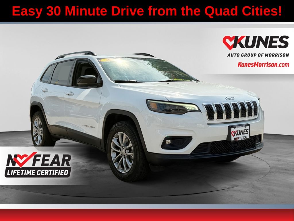 Bright White Clearcoat 2022 Jeep Cherokee SUV / Crossover Four-Wheel Drive 9-Speed Automatic
