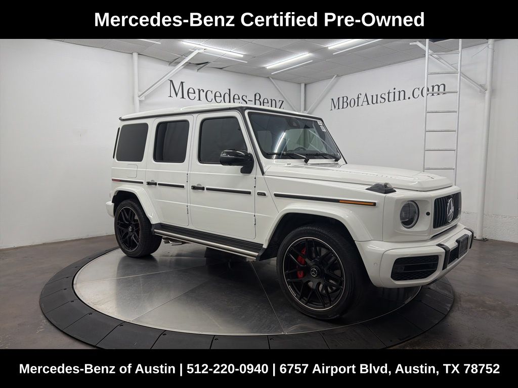Polar White 2020 Mercedes-Benz G-Class AMG G 63 4MATIC SUV / Crossover All-Wheel Drive 9-Speed Automatic