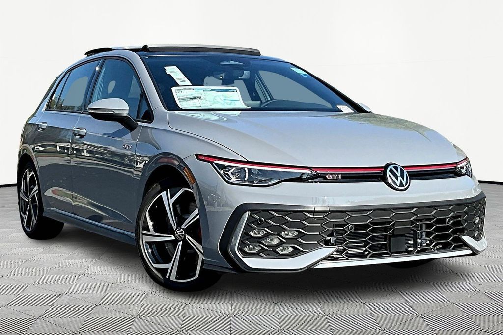 Gray 2026 Volkswagen Golf GTI Hatchback Front-Wheel Drive 7-Speed Dual Clutch