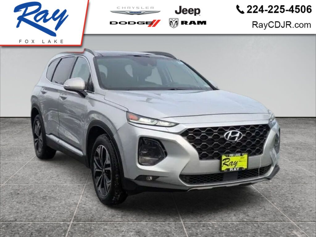 Silver 2019 Hyundai Santa Fe SUV / Crossover All-Wheel Drive 8-Speed Automatic