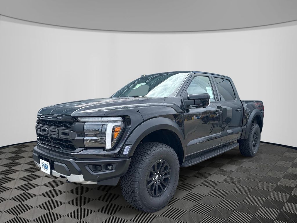 Black 2026 Ford F-150 Raptor SuperCrew 4WD Pickup Truck Four-Wheel Drive Automatic