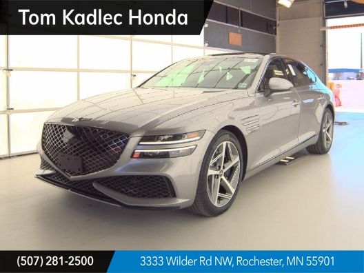 Silver 2024 Genesis G80 3.5T Sport AWD Sedan All-Wheel Drive 8-Speed Automatic