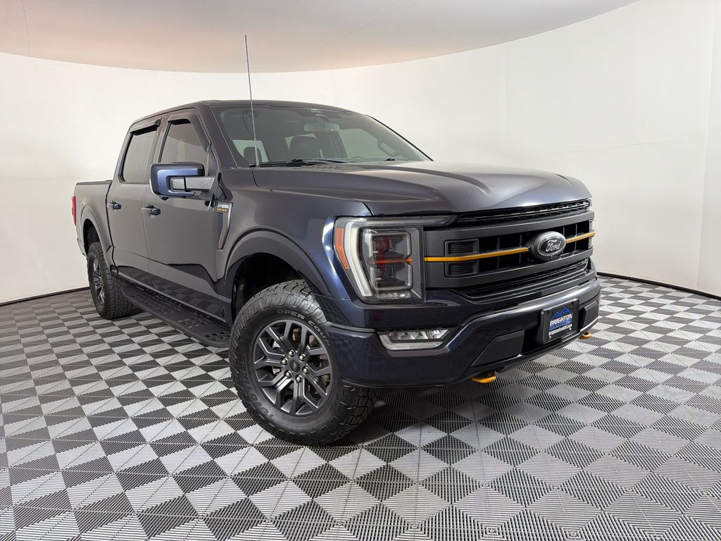 Antimatter Blue Metallic 2021 Ford F-150 Pickup Truck Four-Wheel Drive Automatic