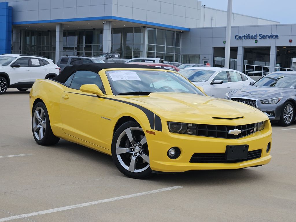 Rally Yellow 2012 Chevrolet Camaro Convertible Rear-Wheel Drive 6-Speed Automatic
