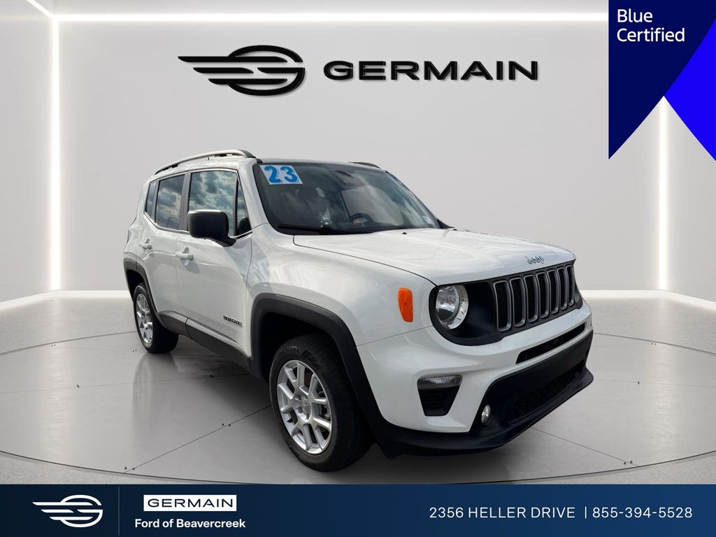 Alpine White Clearcoat 2023 Jeep Renegade Latitude 4WD SUV / Crossover Four-Wheel Drive 9-Speed Automatic