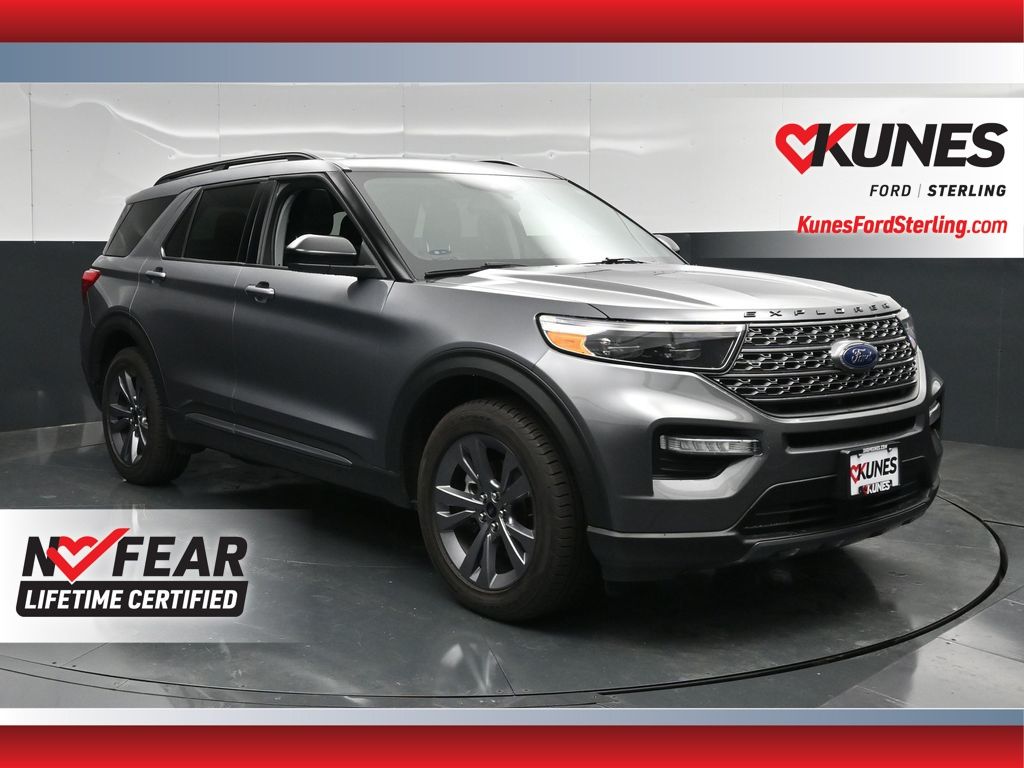 Gray Metallic 2022 Ford Explorer SUV / Crossover All-Wheel Drive Automatic
