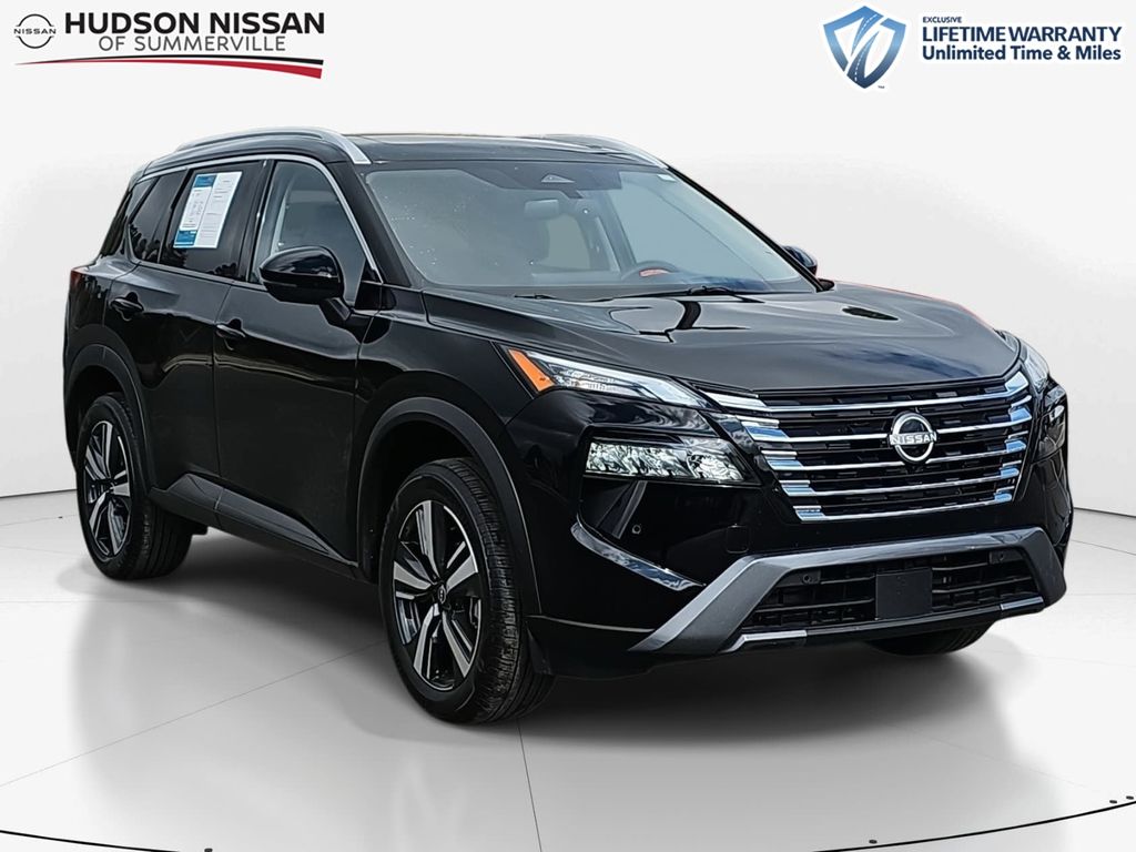 Super Black 2025 Nissan Rogue SL AWD SUV / Crossover All-Wheel Drive Continuously Variable Transmission
