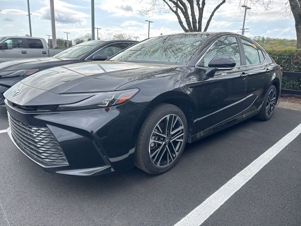 Midnight Black Metallic 2025 Toyota Camry XLE AWD Sedan All-Wheel Drive Continuously Variable Transmission