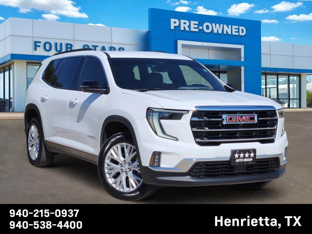 Summit White 2025 GMC Acadia SUV / Crossover Front-Wheel Drive 8-Speed Automatic