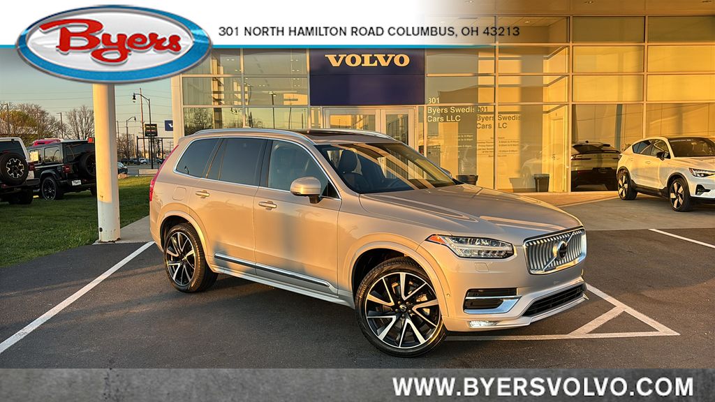 Silver Dawn Metallic 2023 Volvo XC90 B6 Plus Bright Theme 6-Passenger AWD SUV / Crossover All-Wheel Drive Automatic
