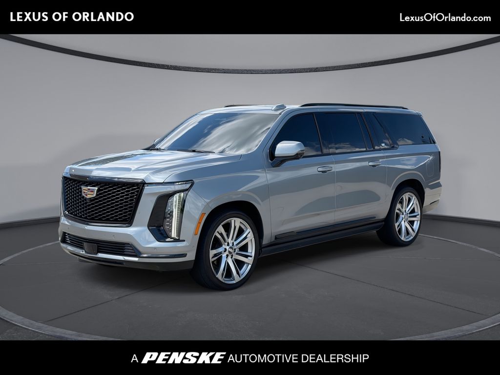 Silver Metallic 2025 Cadillac Escalade ESV SUV / Crossover Four-Wheel Drive Automatic