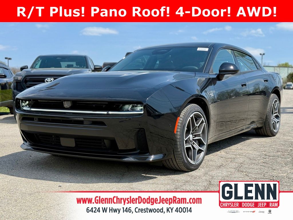 Diamond Black Crystal Pearlcoat 2026 Dodge Charger R/T Sedan AWD Sedan All-Wheel Drive 8-Speed Automatic