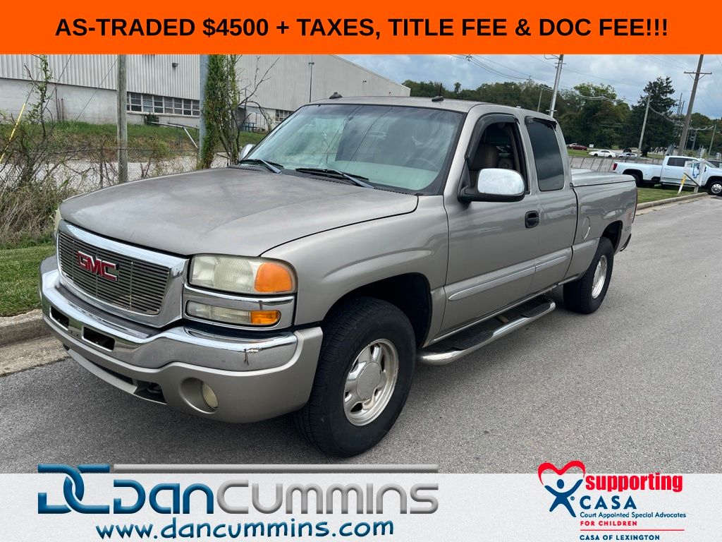 Pewter Metallic 2003 GMC Sierra 1500 Pickup Truck Four-Wheel Drive 4-Speed Automatic Overdrive