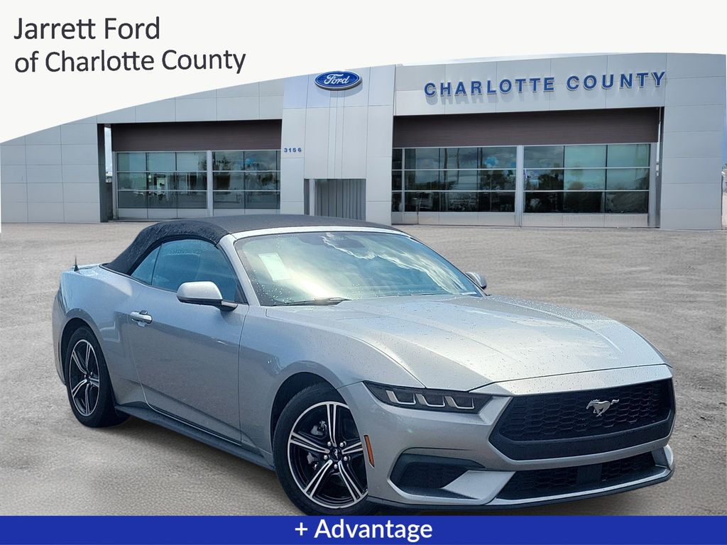 Silver Metallic 2024 Ford Mustang Convertible Rear-Wheel Drive Automatic