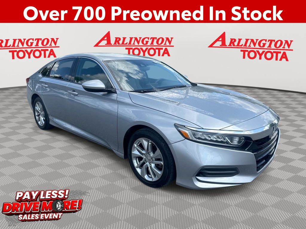 Lunar Silver Metallic 2019 Honda Accord Sedan Front-Wheel Drive Continuously Variable Transmission