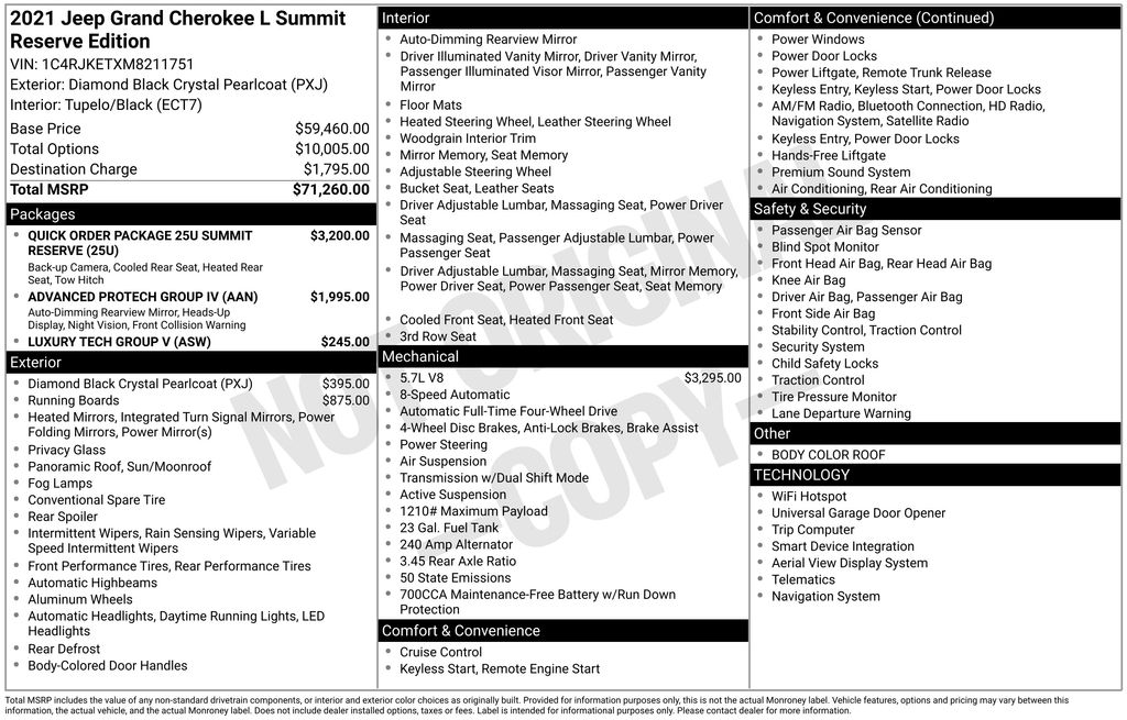2021 Jeep Grand Cherokee L Summit Reserve's photo