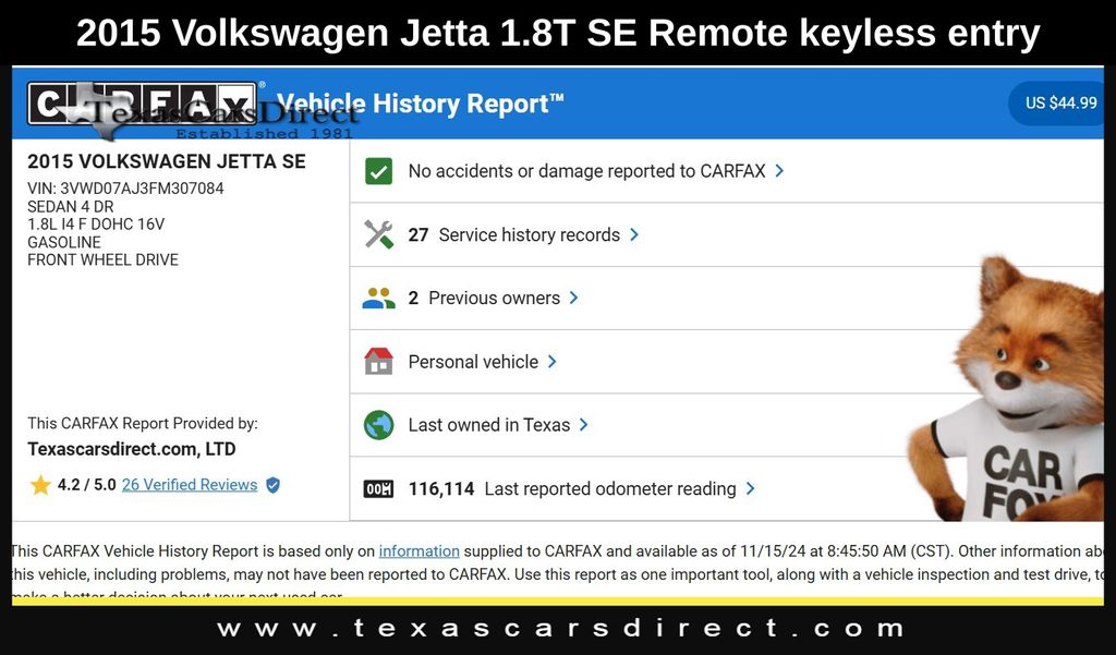 2015 Volkswagen Jetta 1.8T SE 11