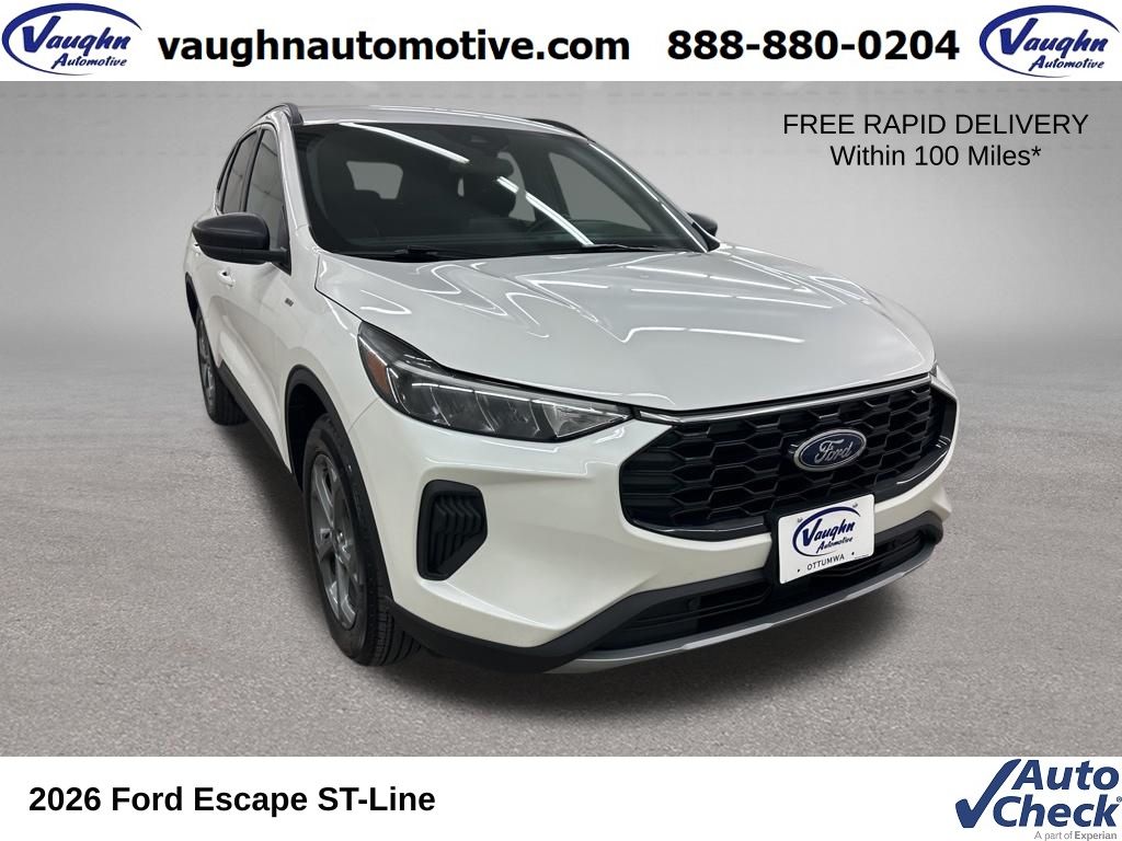 Star White Metallic Tri-Coat 2026 Ford Escape ST-Line AWD SUV / Crossover All-Wheel Drive 8-Speed Automatic