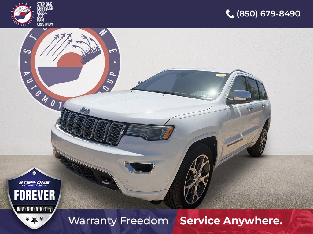 Bright White Clearcoat 2019 Jeep Grand Cherokee Overland RWD SUV / Crossover 4X2 8-Speed Automatic