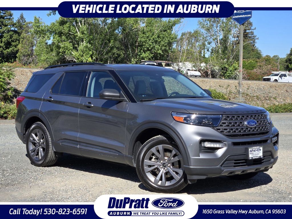 Gray Metallic 2021 Ford Explorer SUV / Crossover All-Wheel Drive Automatic