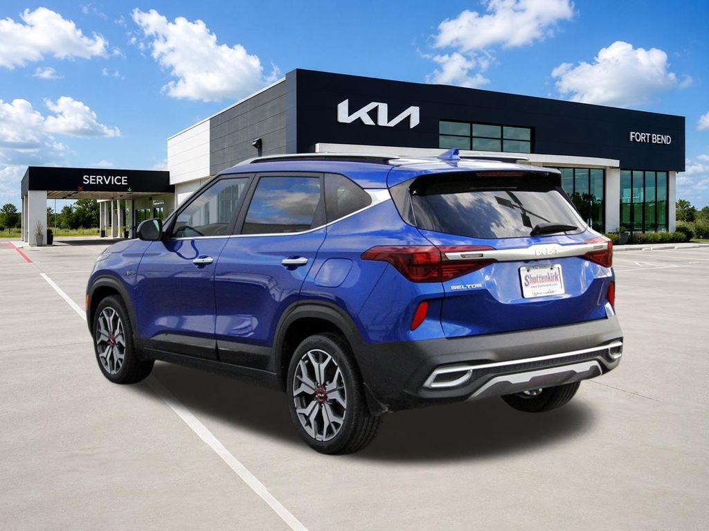 2022 Kia Seltos SX Blue at Joe Myers Mazda Kia