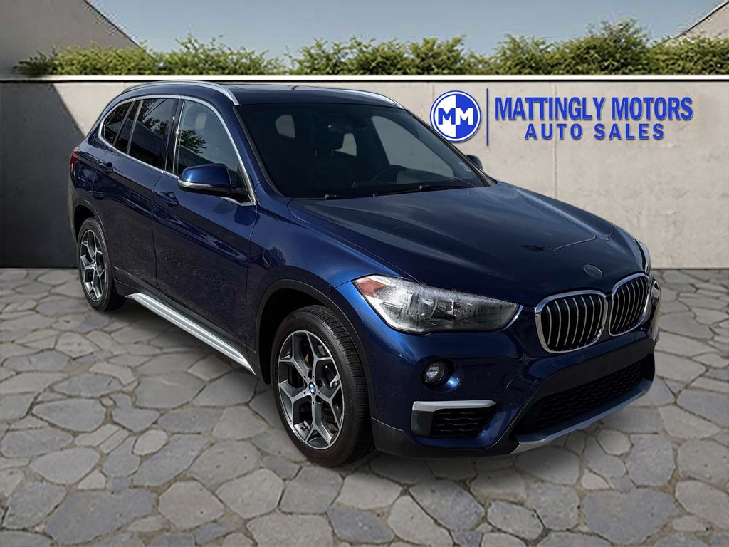 Mediterranean Blue Metallic 2018 BMW X1 xDrive28i AWD SUV / Crossover All-Wheel Drive 8-Speed Automatic