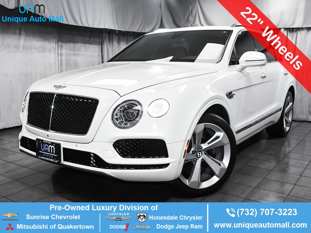 Glacier White 2019 Bentley Bentayga SUV / Crossover All-Wheel Drive Automatic