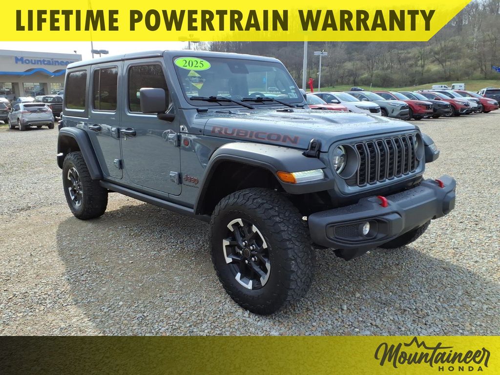 Anvil Clear Coat 2025 Jeep Wrangler Rubicon 4-Door 4WD SUV / Crossover Four-Wheel Drive 8-Speed Automatic