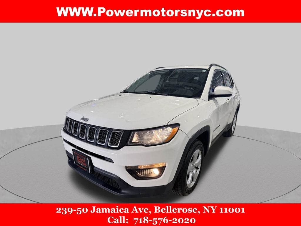 White Clearcoat 2020 Jeep Compass SUV / Crossover Four-Wheel Drive 9-Speed Automatic