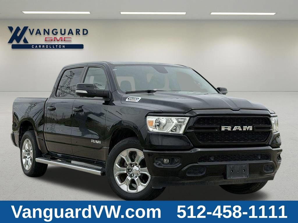 Diamond Black Crystal Pearlcoat 2022 RAM 1500 Pickup Truck 4X2 8-Speed Automatic