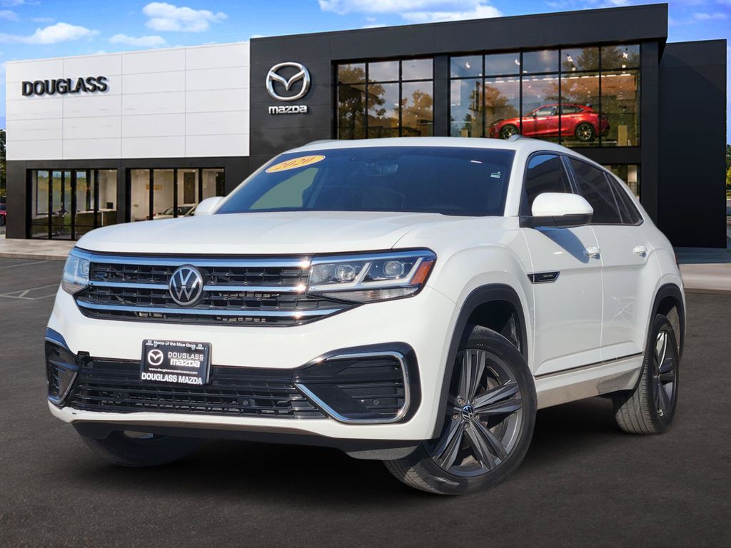 Pure White 2020 Volkswagen Atlas Cross Sport SUV / Crossover All-Wheel Drive 8-Speed Automatic