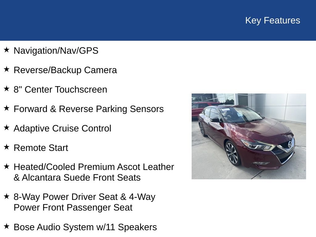 2017 Nissan Maxima 3.5 SR