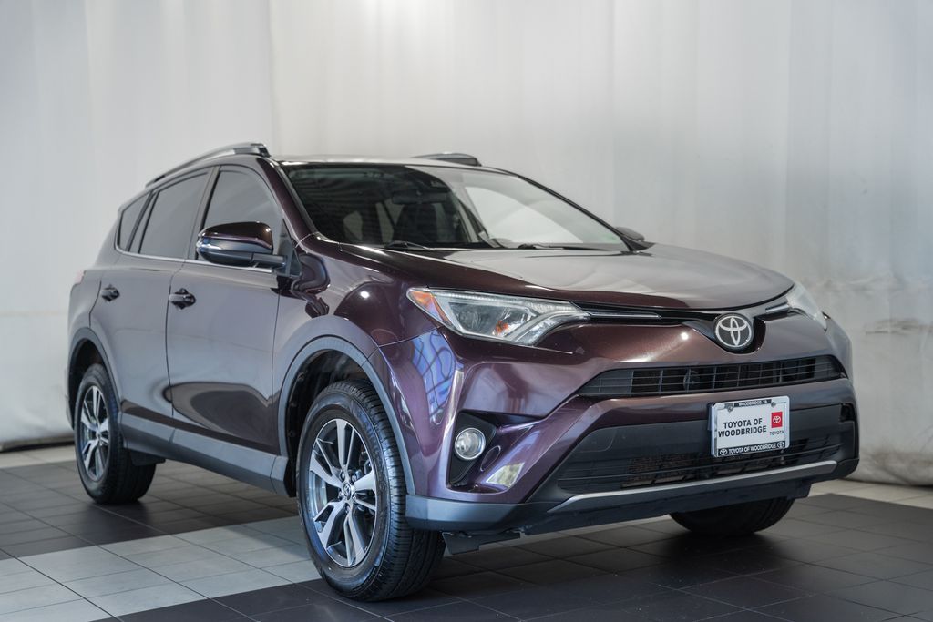 Black Currant Metallic 2018 Toyota RAV4 SUV / Crossover All-Wheel Drive 6-Speed Automatic
