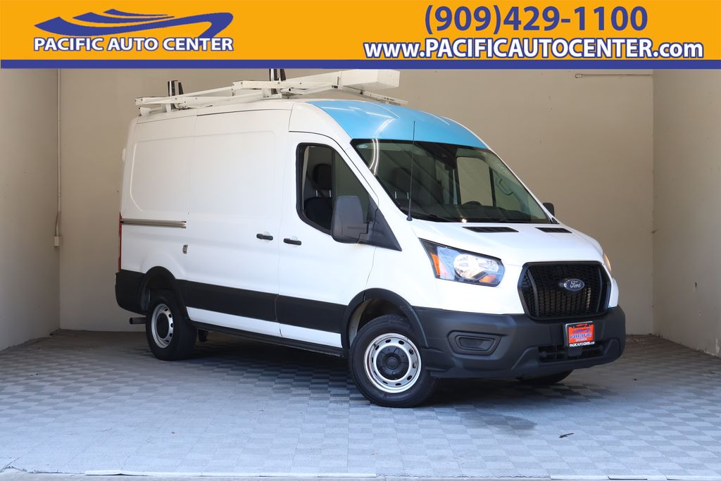 Oxford White 2023 Ford Transit Cargo Van Rear-Wheel Drive