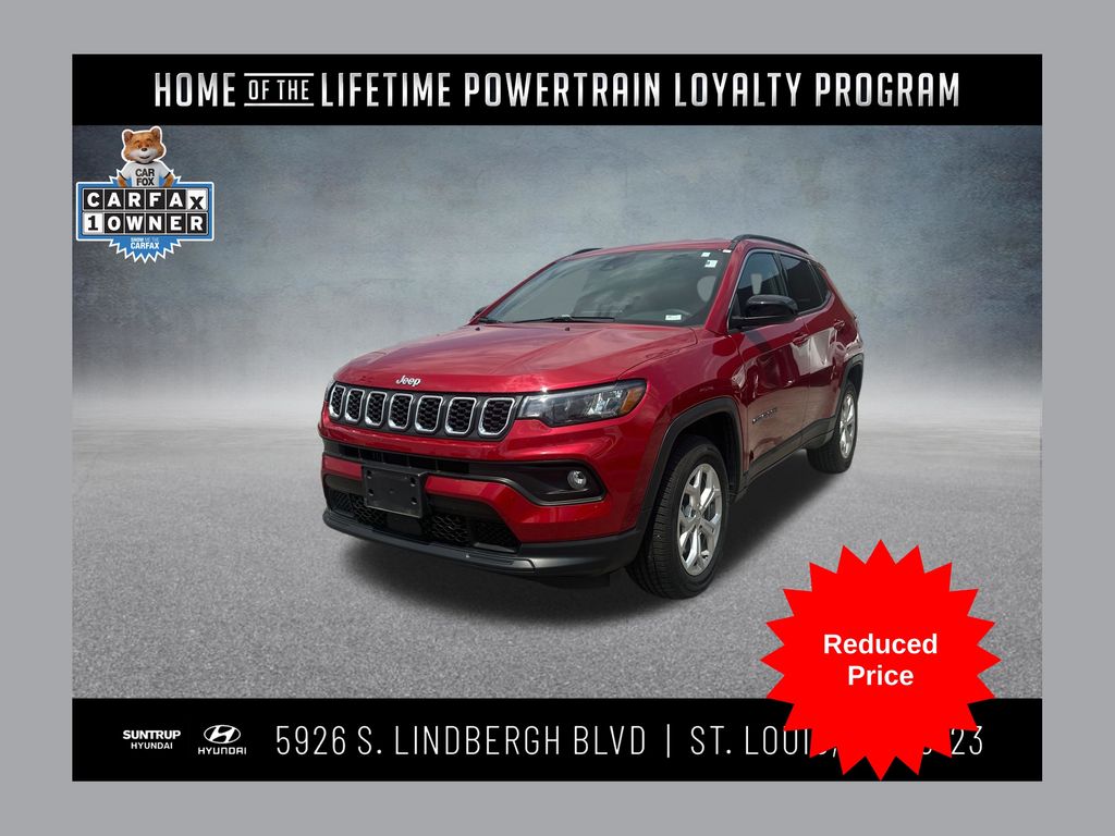 Red Hot Pearlcoat 2024 Jeep Compass SUV / Crossover Four-Wheel Drive 8-Speed Automatic