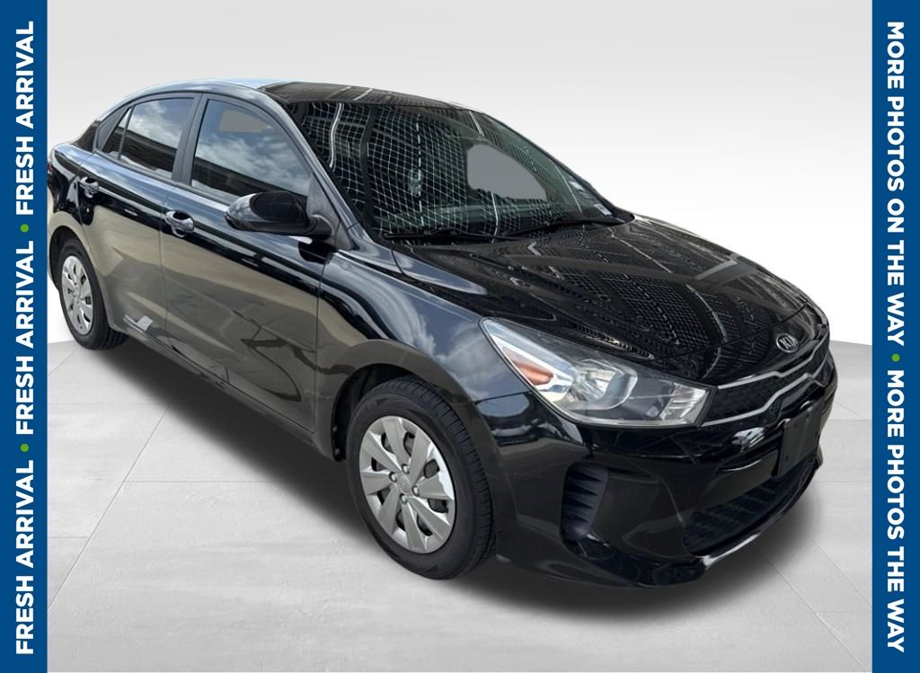 Aurora Black 2020 Kia Rio Sedan Front-Wheel Drive Continuously Variable Transmission