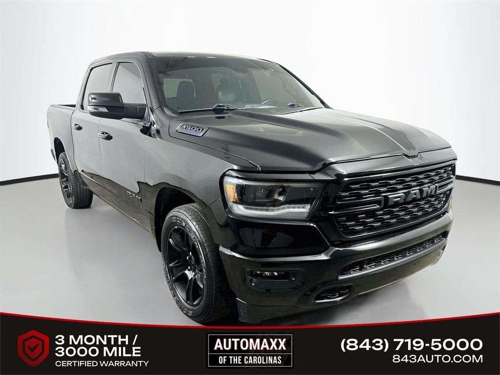 Diamond Black Crystal Pearlcoat 2023 RAM 1500 Pickup Truck 4X2 8-Speed Automatic
