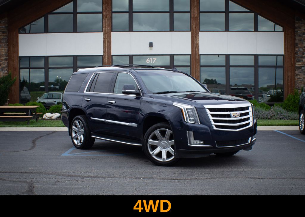 Dark Adriatic Blue Metallic 2018 Cadillac Escalade SUV / Crossover Four-Wheel Drive 