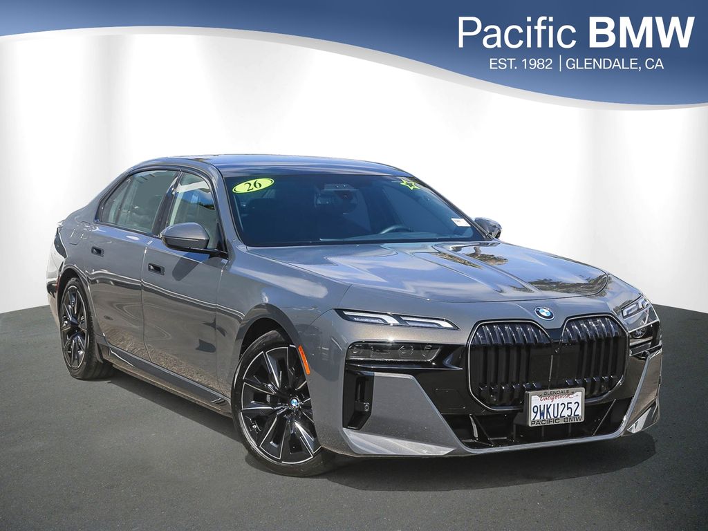 Gray (Dravit Grey Metallic) 2026 BMW 7 Series Sedan All-Wheel Drive 8-Speed Automatic