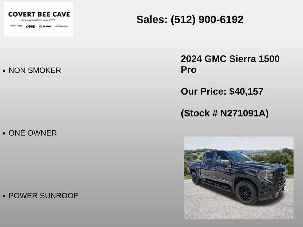 Used Car 2024 Gmc Sierra 1500  Pro For Sale Under $50,000 In Austin, Texas