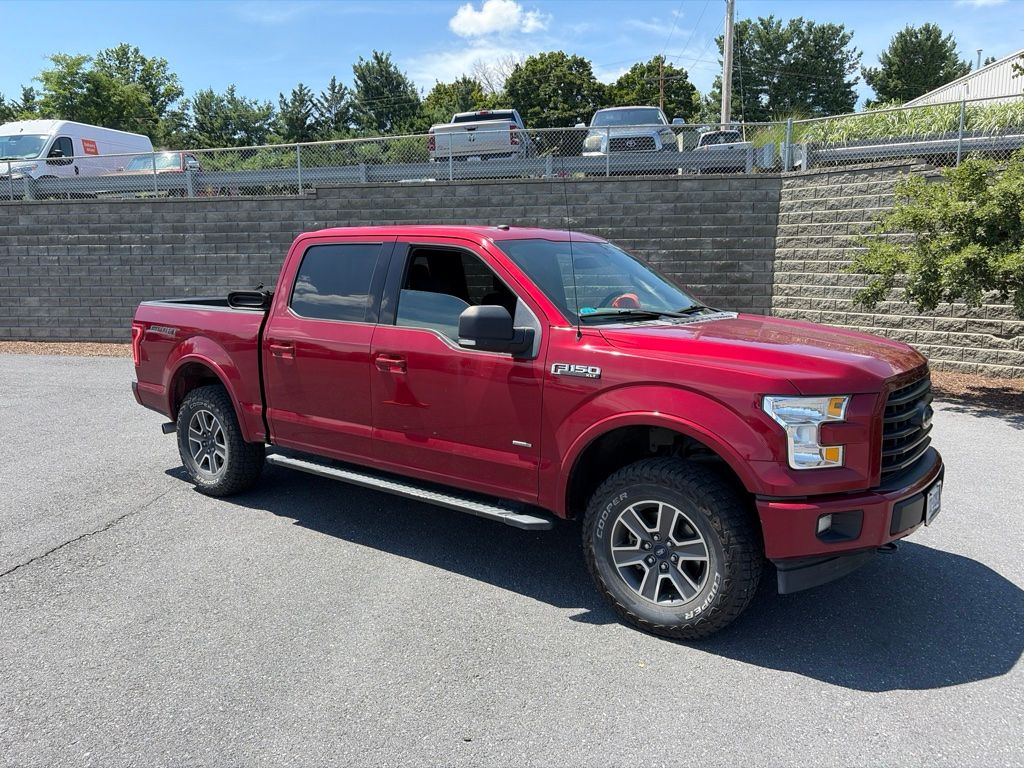 Ruby Red Metallic 2017 Ford F-150 Pickup Truck Four-Wheel Drive 6-Speed Automatic