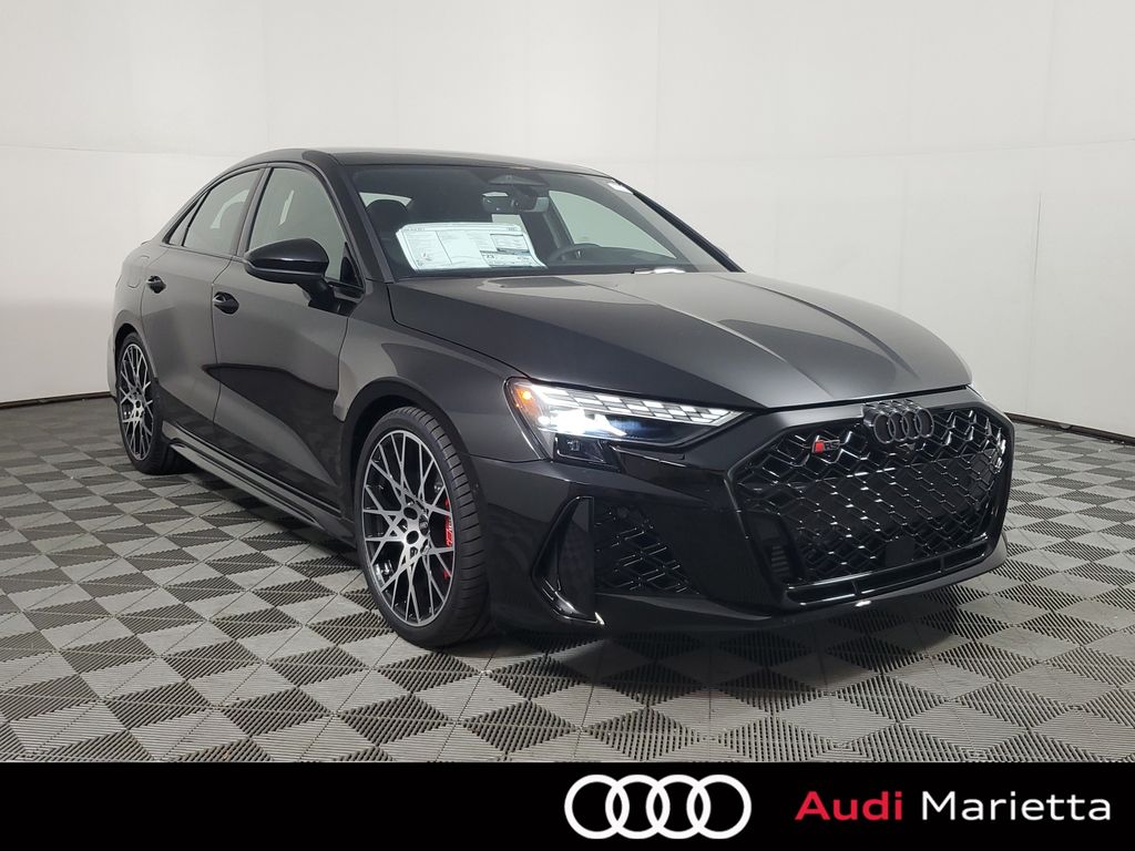 Mythos Black Metallic 2026 Audi RS 3 Sedan All-Wheel Drive 7-Speed Automatic
