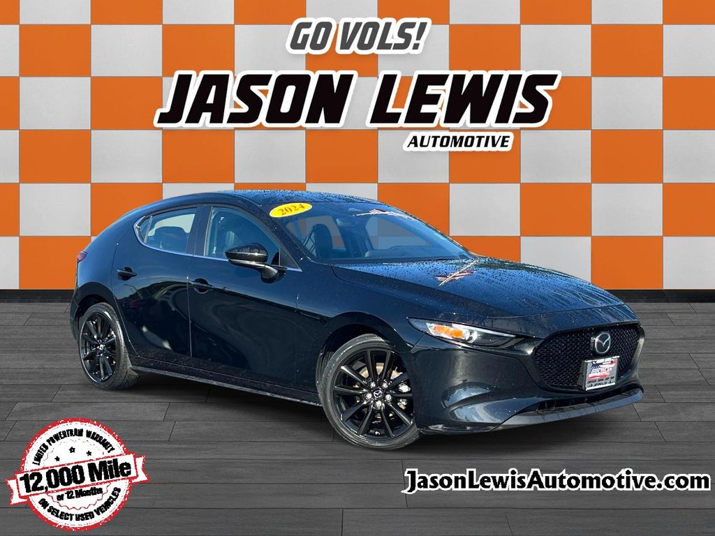 Jet Black 2024 Mazda MAZDA3 Hatchback Front-Wheel Drive 6-Speed Automatic