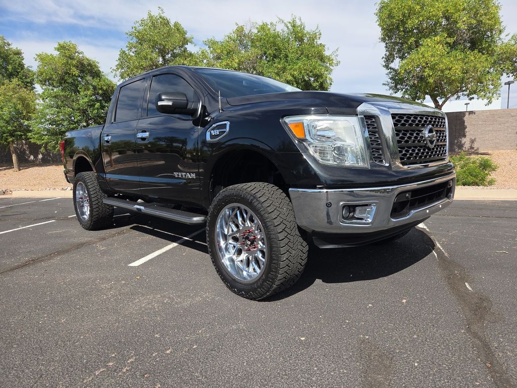 Gray (Magnetic Black) 2017 Nissan Titan Pickup Truck 4X2 7-Speed Automatic