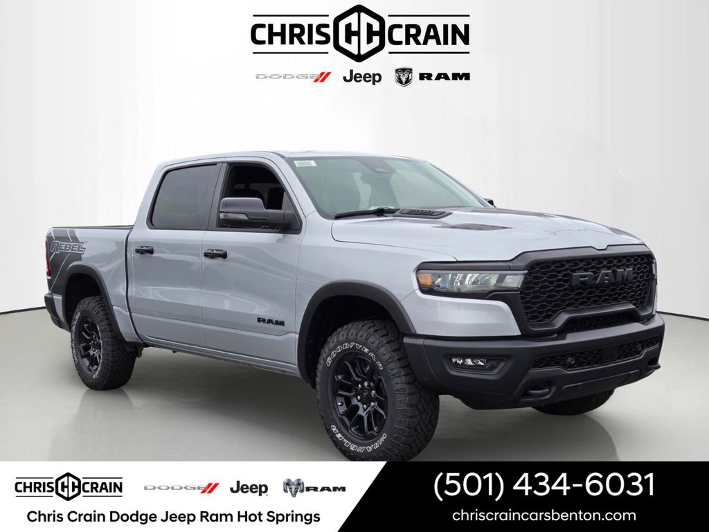 Silver 2026 RAM 1500 Pickup Truck Four-Wheel Drive 8-Speed Automatic