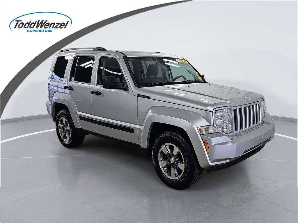 Bright Silver Metallic Clearcoat 2008 Jeep Liberty Sport 4WD SUV / Crossover Four-Wheel Drive 4-Speed Automatic